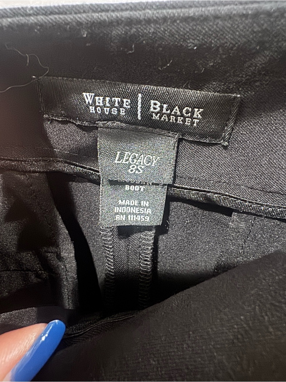 White House Black Market Black Legacy Bootcut Pants